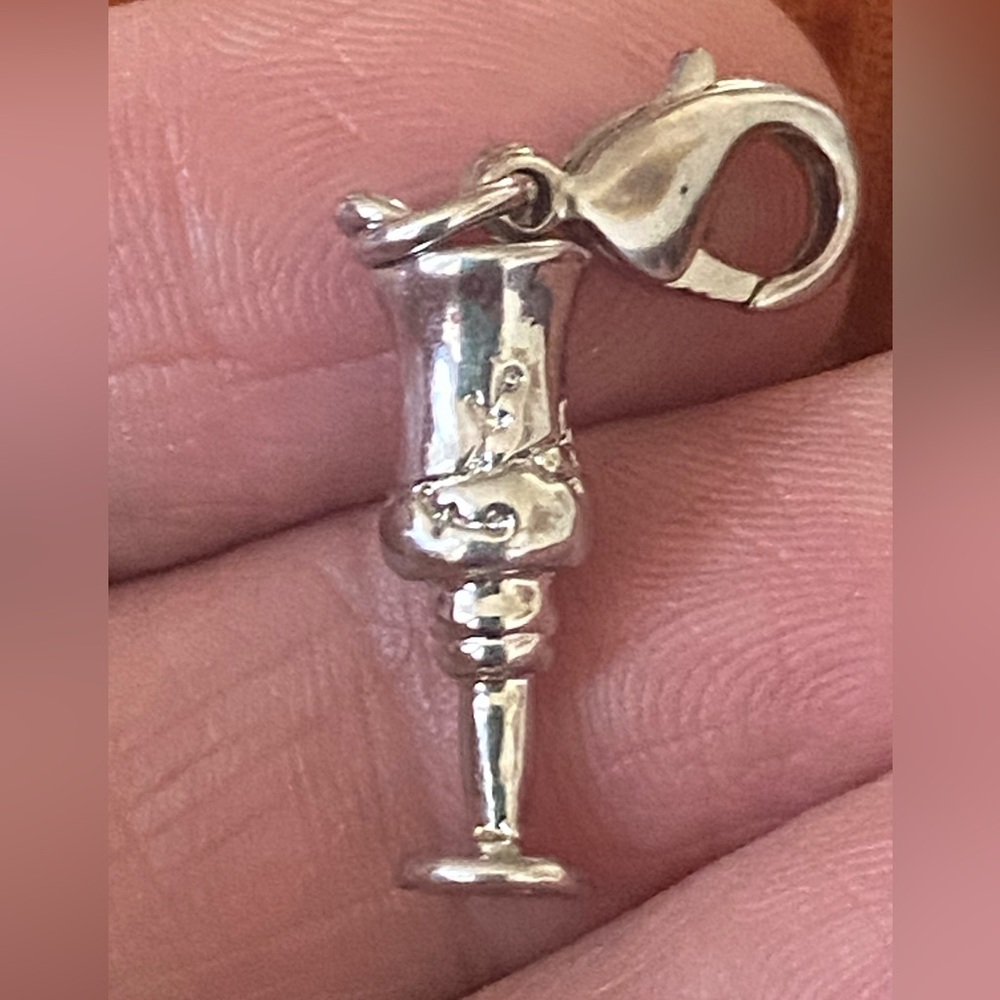 Vintage Silver Plated Goblet Charm